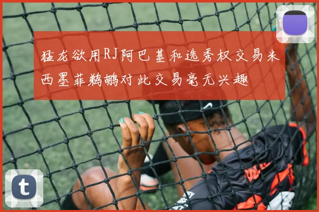 猛龙欲用RJ阿巴基和选秀权交易米西墨菲鹈鹕对此交易毫无兴趣